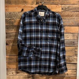 Blue Plaid Shirt Weatherproof Vintage flannel 2XL NWT